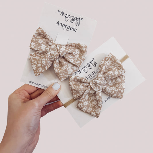 LIMITED EDITION LARGE BOWS - NEUTRAL DREAMS