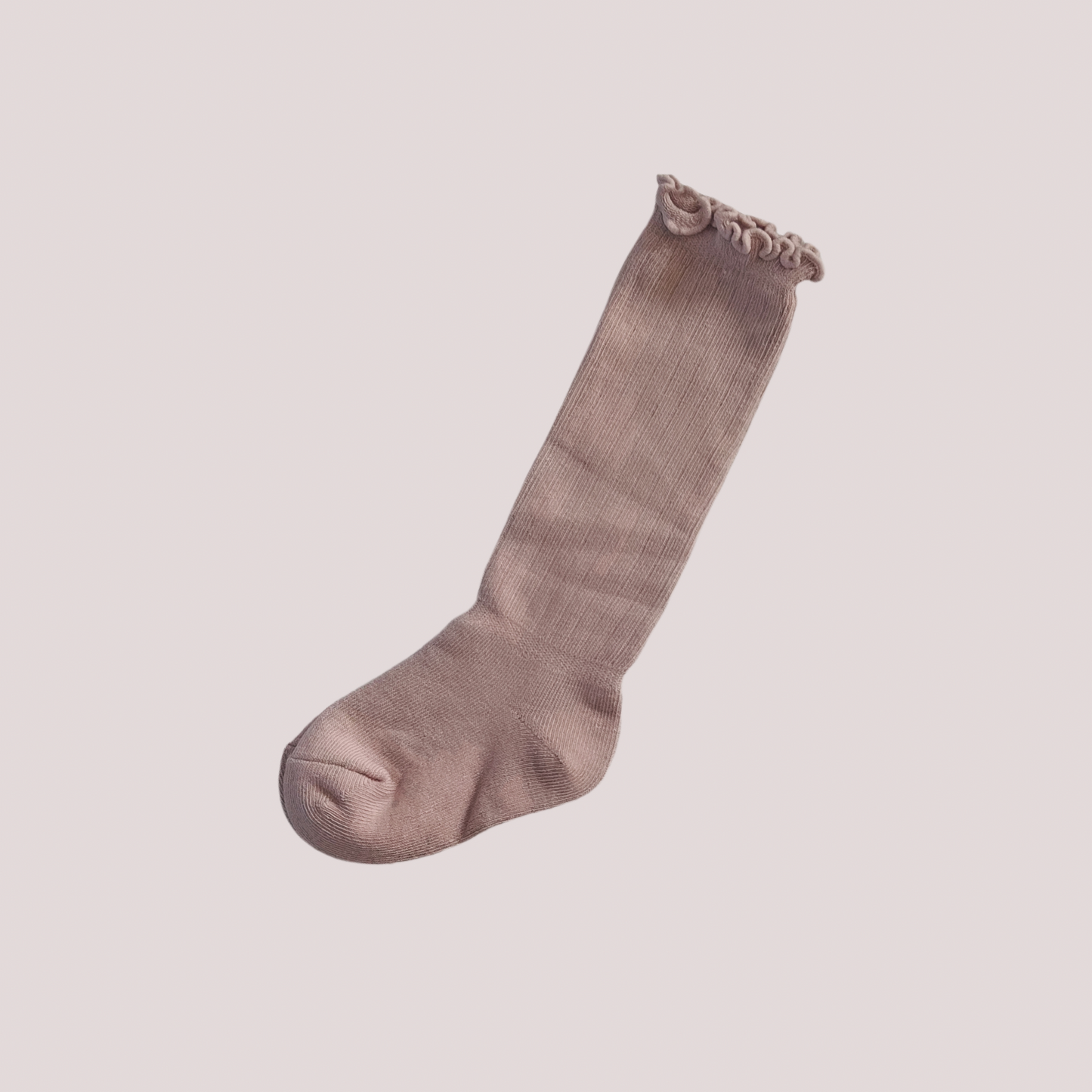 DUSTY PINK FRILL SOCKS