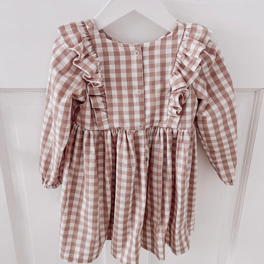 LIMITED EDITION HARLOW DRESS - GINGHAM ROSE