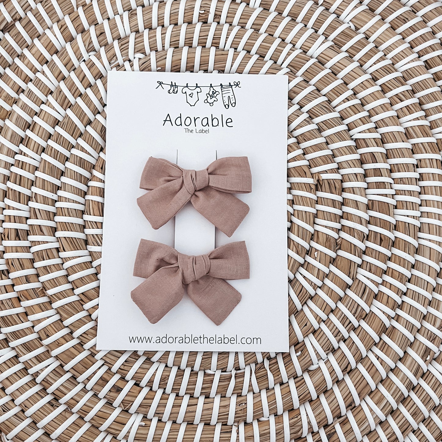 MINI BOWS - DARK ROSE