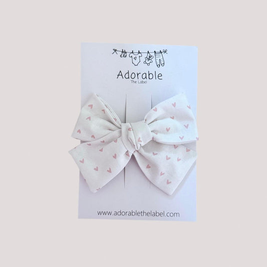 LARGE BOW - HEART - adorablethelabel