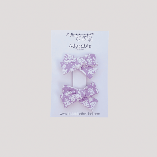 MINI BOWS - LILAC DREAMS - adorablethelabel