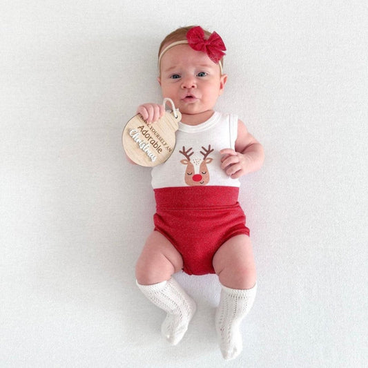 LIMITED EDITION TULLE BOWS - RED TWINKLE - adorablethelabel