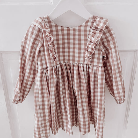 LIMITED EDITION HARLOW DRESS - GINGHAM ROSE