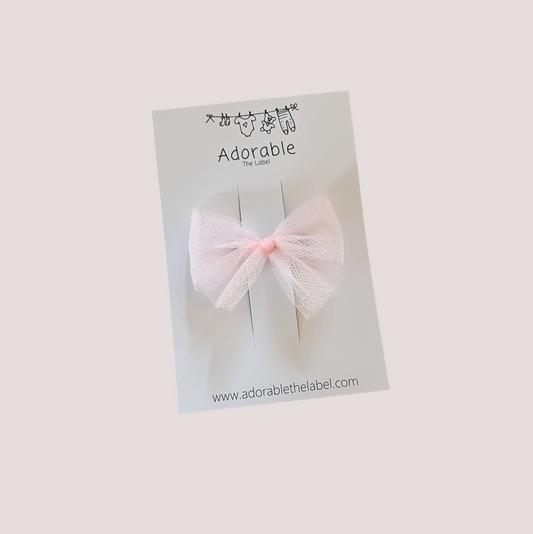 LIMITED EDITION TULLE BOWS - PINK TWINKLE