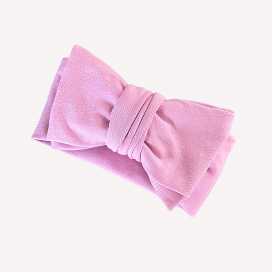 OVERSIZED TOPKNOT - PINK ROSE