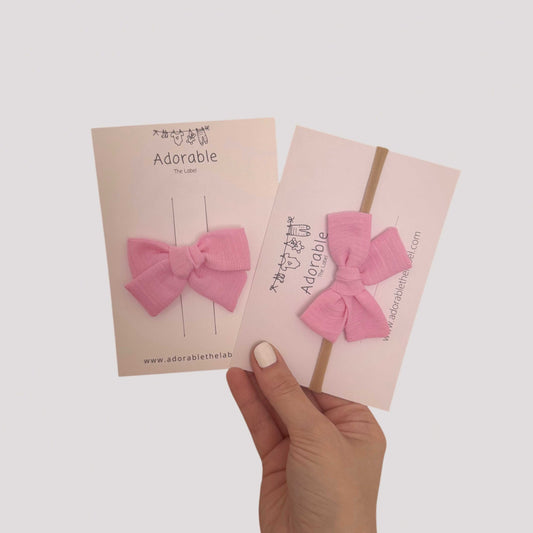 MINI BOWS - ADORABLE PINK