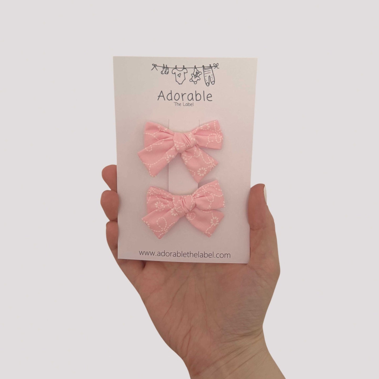 MINI BOWS - PINK PETAL