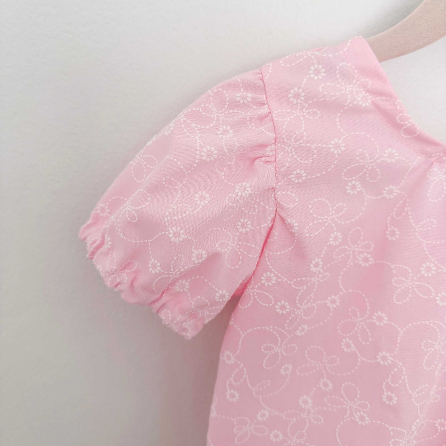 PUFF SLEEVE TOP - PINK PETAL