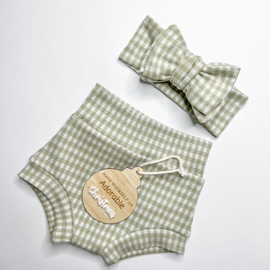 LIMITED EDITION LUXE - BUMMIES GINGHAM CHIC GREEN