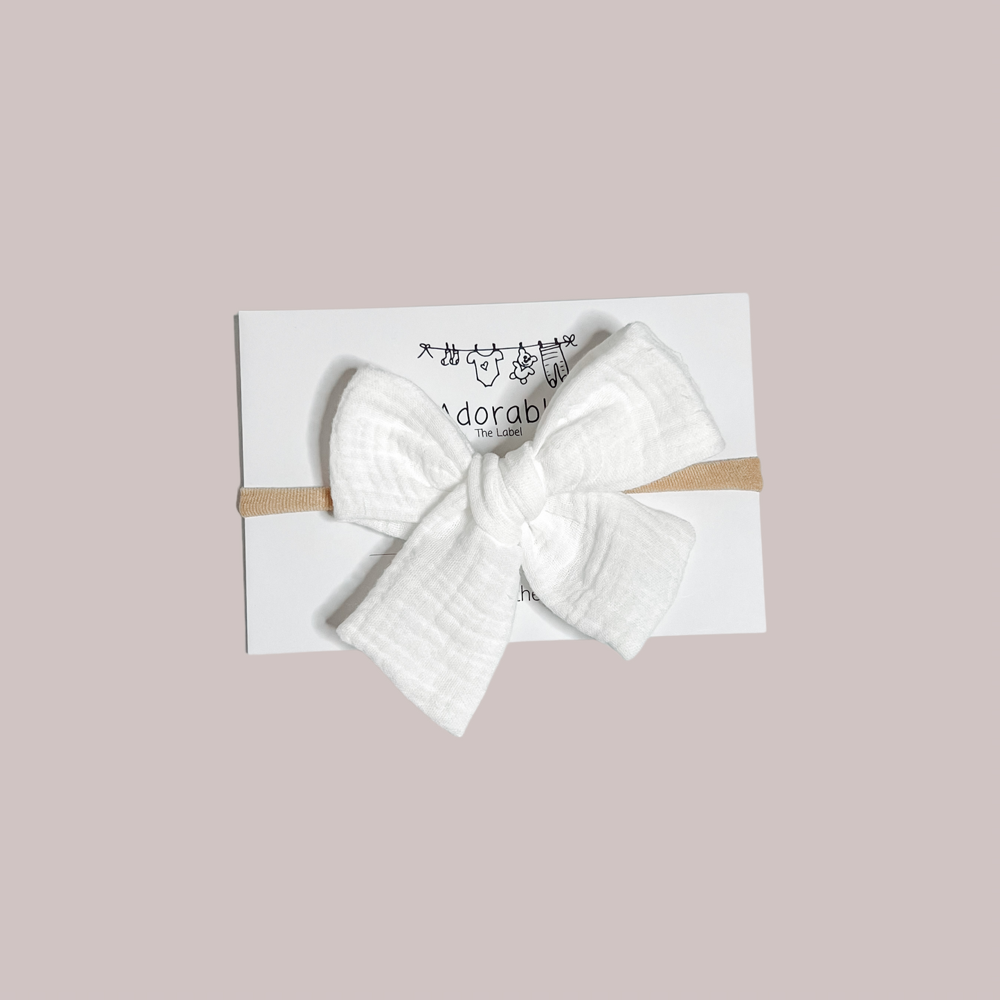 LIMITED EDITION LARGE BOWS - LUXE WHITE