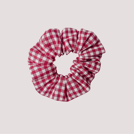 LIMITED EDITION SCRUNCHIES - RED GINGHAM